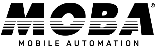 MOBA Mobile Automation logo: bold striped MOBA text with 'MOBILE AUTOMATION' beneath.