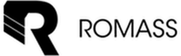 Logo for ROMASS: black stylized R glyph next to the bold ROMASS wordmark.